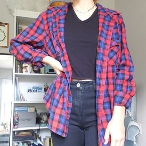 Blue and Red Flannel